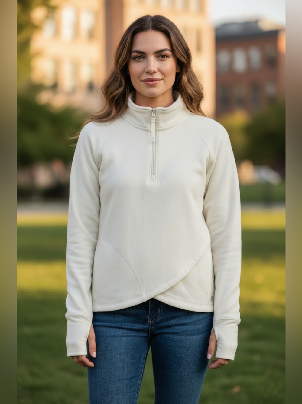 T by Talbots Cozy Cloud Half-Zip Pullover